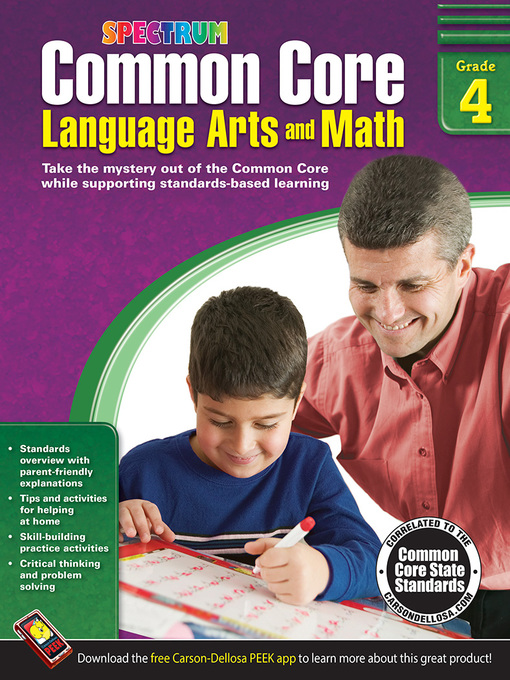 Title details for Common Core Language Arts and Math, Grade 4 by Spectrum - Available